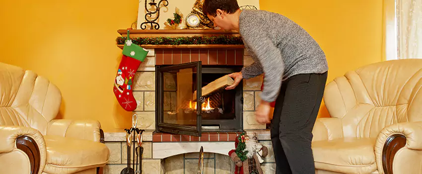 Rusted Metal Fireplace Restoration in Eau Claire, Wisconsin